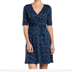 Toad&Co Cue wrap half sleeve dress XS